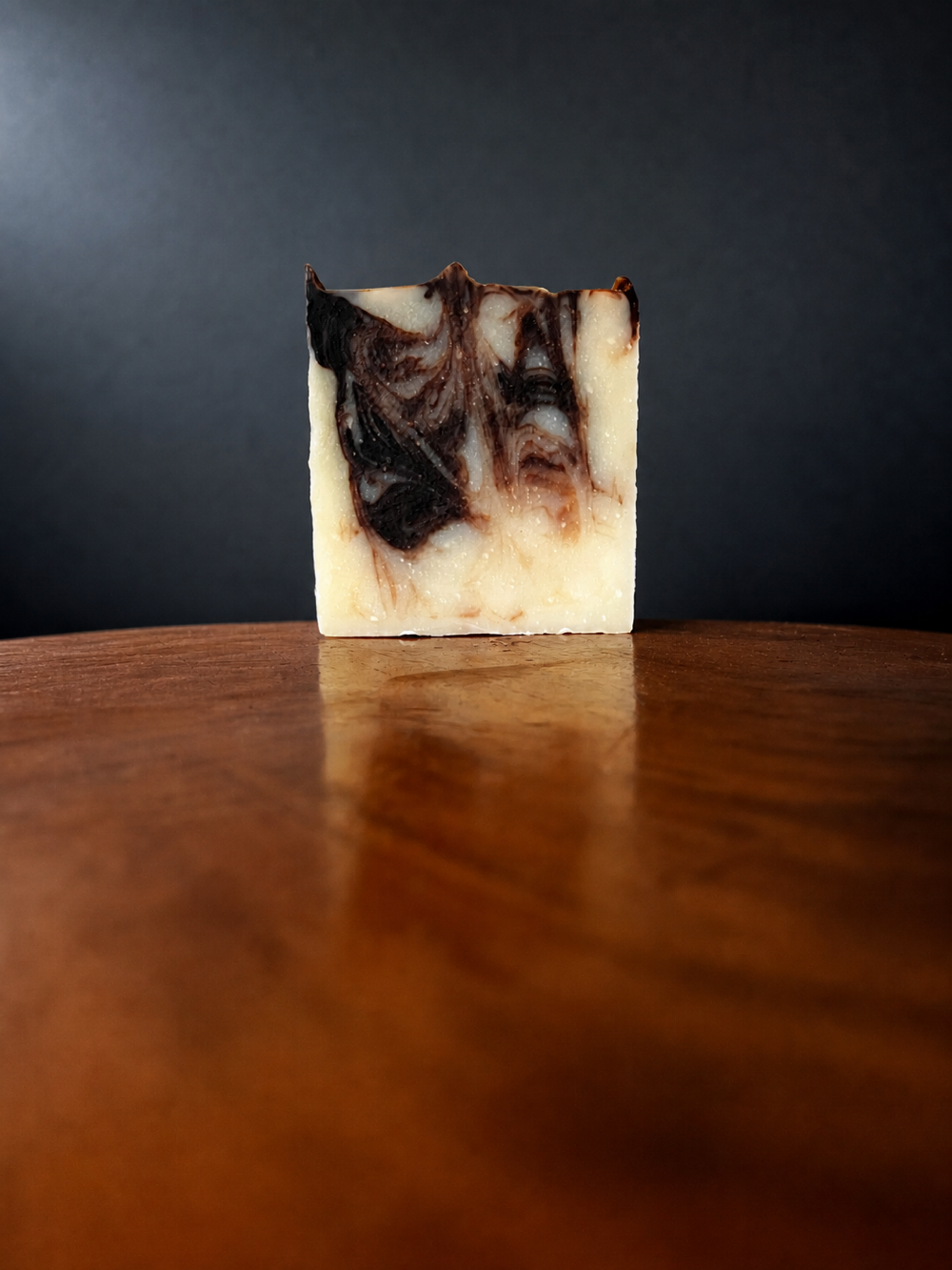 Mint chocolate swirl tallow soap
